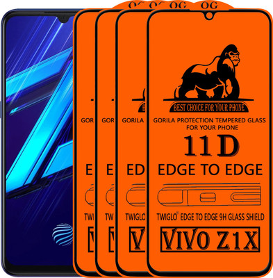 TWIGLO Edge To Edge Tempered Glass for VIVO Z1X(Pack of 4)