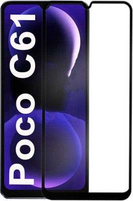 Knotyy Edge To Edge Tempered Glass for Poco C61(Pack of 1)
