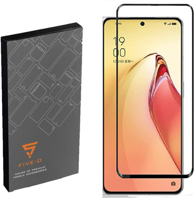 FIVE-O Edge To Edge Tempered Glass for : OPPO RENO 8 PRO PLUS5G(Pack of 2)