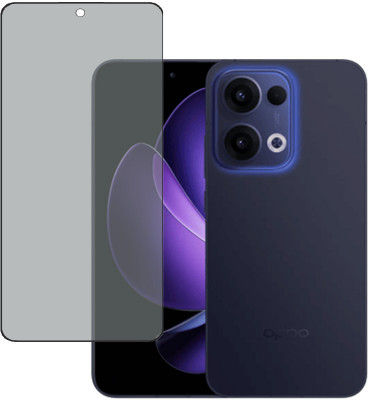 KARTRAY Edge To Edge Tempered Glass for Oppo Reno 13 5G, Privacy Glass(Pack of 1)