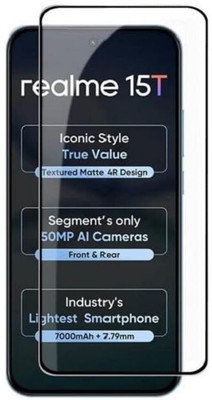 SMARTCASE Edge To Edge Tempered Glass for realme 15T 5G(Pack of 1)