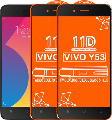 TWIGLO Edge To Edge Tempered Glass for VIVO Y53(Pack of 2)