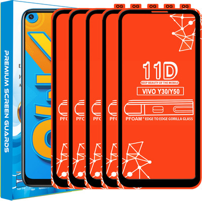 PFOAM Edge To Edge Tempered Glass for VIVO Y50(Pack of 5)