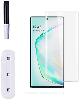 A-Allin1 Edge To Edge Tempered Glass for Samsung Galaxy Note 10 Plus, UV Temper Glass Full HD Quality Edge to Edge Coverage(Pack of 1)