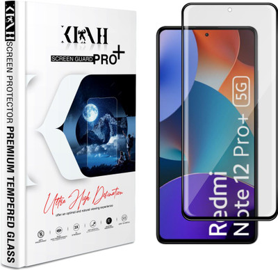 KLAH Edge To Edge Tempered Glass for Redmi Note 12 Pro+ 5G(Pack of 1)