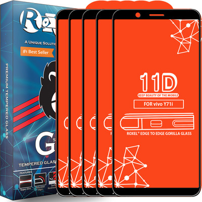 Roxel Edge To Edge Tempered Glass for Vivo Y71I(Pack of 5)