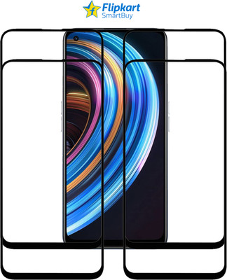 Flipkart SmartBuy Edge To Edge Tempered Glass for REALME X7(Pack of 4)