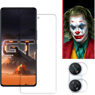 SOMTONE Edge To Edge Tempered Glass for Infinix GT 10 Pro 5G Tempered Glass Screen Protector | Anti-Scratch | Edge to Edge Full Coverage | 9H Hardness ( 1 FRONT SCREEN GUARD + 1 CAMERA LENS PROTECTOR + 1 FREE BACK EMBOSSED SKIN026 )(Pack of 1)