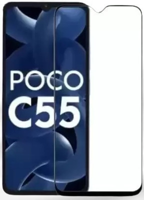 vmt stock Edge To Edge Tempered Glass for POCO C55 5G(Pack of 1)