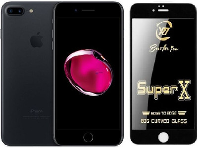 TELESHIELD Edge To Edge Tempered Glass for Apple iPhone 7 Plus, DelhiGear Glass, Screen Protector, Tempered Glass, Screen Guard, Mobile Glass(Pack of 1)