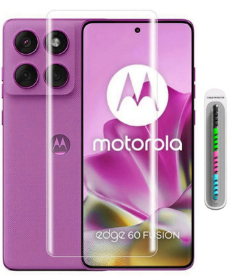 GORILLA FIVE Edge To Edge Tempered Glass for Moto Edge 60 Fusion 5G ( With 1 Cable Protector )(Pack of 1)