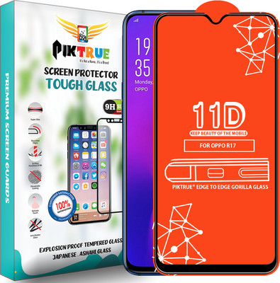 PikTrue Edge To Edge Tempered Glass for Oppo R17(Pack of 1)