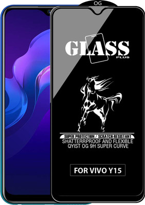 Qyist Edge To Edge Tempered Glass for VIVO Y15(Pack of 1)