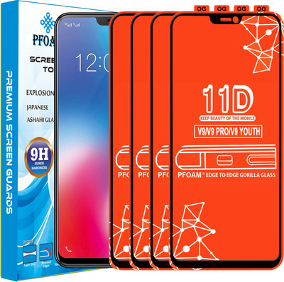 PFOAM Edge To Edge Tempered Glass for VIVO V9 PRO(Pack of 4)