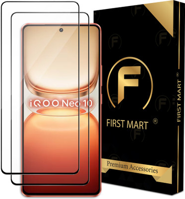 FIRST MART Edge To Edge Tempered Glass for IQOO Neo 10 5G, IQOO Neo 10(Pack of 2)