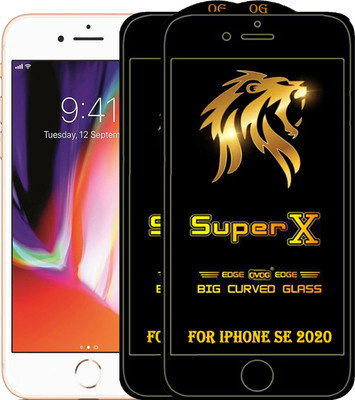 PFOAM Edge To Edge Tempered Glass for APPLE IPHONE SE 2020(Pack of 2)