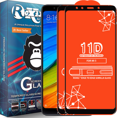 Roxel Edge To Edge Tempered Glass for Mi Redmi 5(Pack of 2)