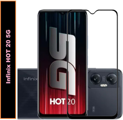 BRENZZ Edge To Edge Tempered Glass for Infinix HOT 20 5G(Pack of 1)