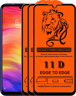 Forego Edge To Edge Tempered Glass for Redmi Note 7s(Pack of 3)