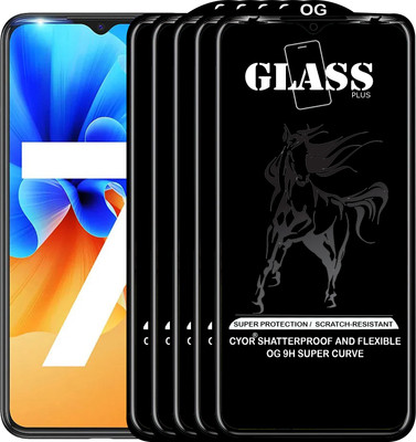 CYOR Edge To Edge Tempered Glass for TECNO SPARK 7(Pack of 5)
