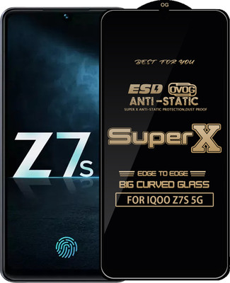 Qyist Edge To Edge Tempered Glass for IQOO Z7S 5G(Pack of 1)