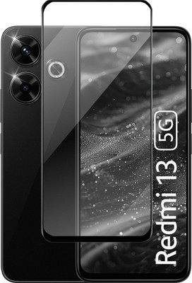 Fablue Edge To Edge Tempered Glass for REDMI 13 5G(Pack of 1)