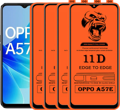 PFOAM Edge To Edge Tempered Glass for OPPO A57E(Pack of 4)