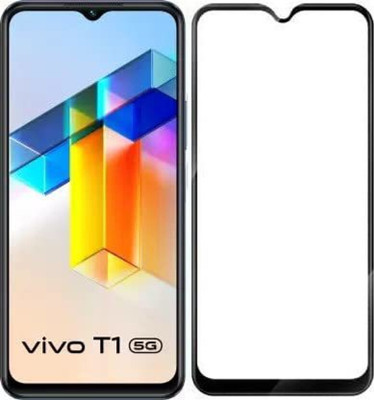 SRT Edge To Edge Tempered Glass for Vivo T1 5G(Pack of 1)