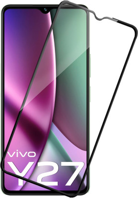 HUPSHY Edge To Edge Tempered Glass for Vivo Y27(Pack of 1)