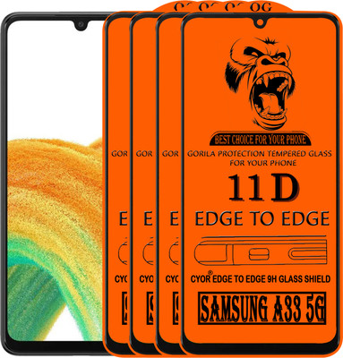 CYOR Edge To Edge Tempered Glass for SAMSUNG A33 5G(Pack of 4)