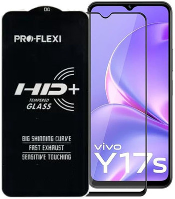 SM Styles Edge To Edge Tempered Glass for vivo Y17s(Pack of 1)
