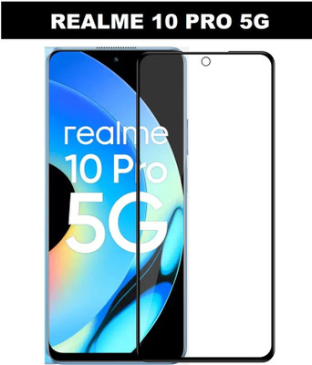 DSCASE Edge To Edge Tempered Glass for realme 10 Pro 5G, Realme 10 Pro 5G, realme 10 Pro(Pack of 1)