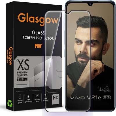 Glasgow Edge To Edge Tempered Glass for Vivo V21e 5G(Pack of 1)