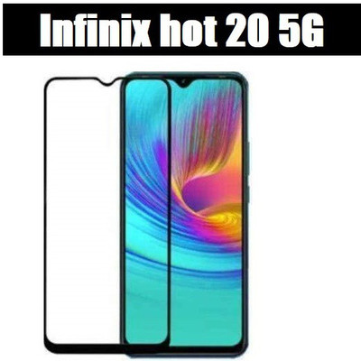 O2MG Edge To Edge Tempered Glass for Infinix HOT 20 5G(Pack of 1)