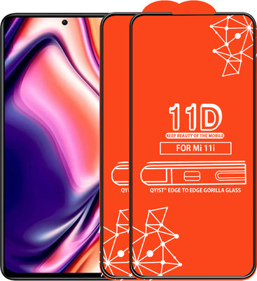 Qyist Edge To Edge Tempered Glass for Xiaomi 11I 5G(Pack of 2)