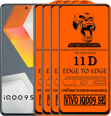 CYOR Edge To Edge Tempered Glass for VIVO IQ009 SE(Pack of 4)