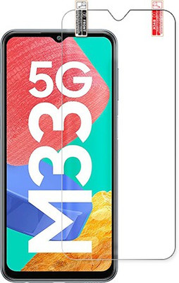 SOMTONE Edge To Edge Tempered Glass for Samsung Galaxy M33 5G Front Tempered Glass(Pack of 1)