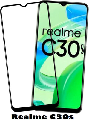 ASVALBUY Edge To Edge Tempered Glass for Realme C30s(Pack of 1)