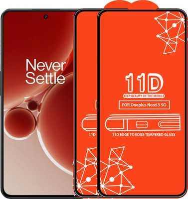 Qyist Edge To Edge Tempered Glass for Oneplus Nord 3 5G(Pack of 2)