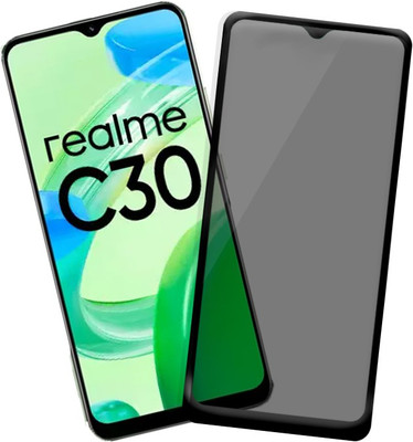 GLOBAL NOMAD Edge To Edge Tempered Glass for Realme C30(Pack of 1)
