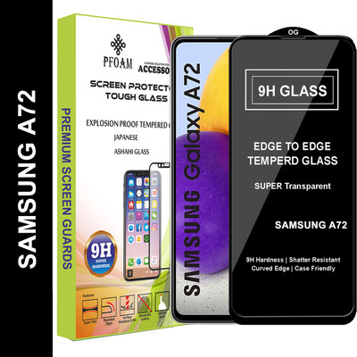 PFOAM Edge To Edge Tempered Glass for SAMSUNG GALAXY A72(Pack of 1)
