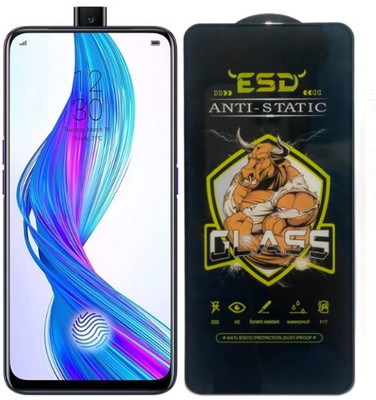 TELESHIELD Edge To Edge Tempered Glass for Realme X, ESD Glass, ESD Protector, Edge to Edge, Screen Protector(Pack of 1)