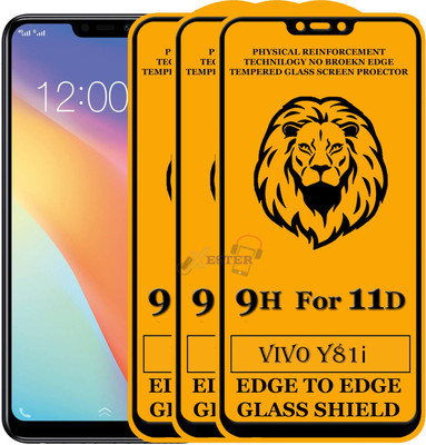 Xester Edge To Edge Tempered Glass for Vivo Y81i(Pack of 3)