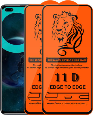 Forego Edge To Edge Tempered Glass for Infinix Zero 8i(Pack of 2)