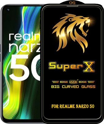 PFOAM Edge To Edge Tempered Glass for REALME NARZO 50(Pack of 1)