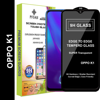 PFOAM Edge To Edge Tempered Glass for OPPO K1(Pack of 1)