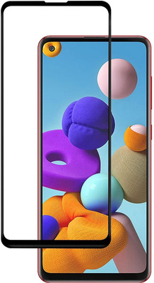 ChutPutMart Edge To Edge Tempered Glass for Samsung Galaxy A21S(Pack of 1)