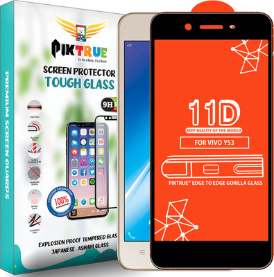 PikTrue Edge To Edge Tempered Glass for VIVO Y53(Pack of 1)