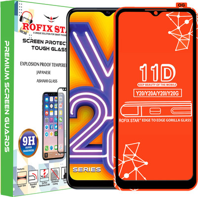 Rofix star Edge To Edge Tempered Glass for VIVO Y20(Pack of 1)