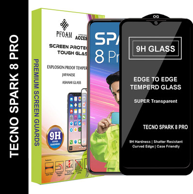 PFOAM Edge To Edge Tempered Glass for TECNO SPARK 8 PRO(Pack of 1)